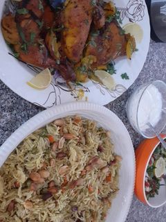 صورة لوصفة كبسة ودجاج مشوي