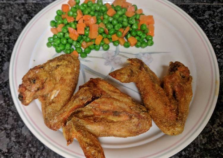 Simple Way to Cook Super Quick Dry Curry Wings