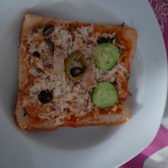 A picture of Pizza sandwich.