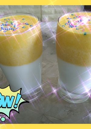 A picture of Mango Dalgona Milkshake.
