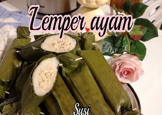 Lemper isi ayam