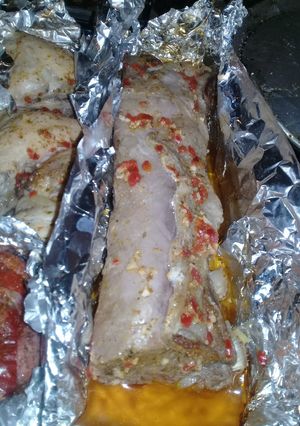 Una foto de Vacío al horno cubierto con papel aluminio 😋🤤