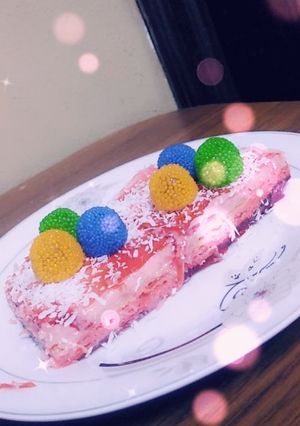 صورة لوصفة كيكة الجيلي بالبسكويت