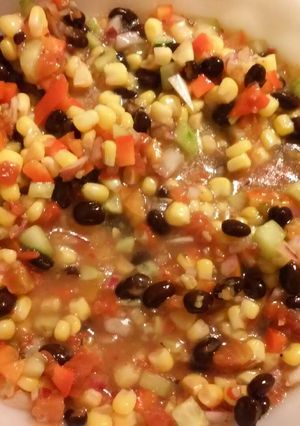 A picture of Debra's Cowboy Caviar.