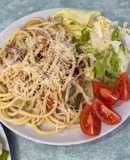 Спагеті з куркою та овочами!🤤