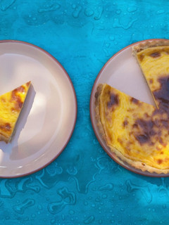 Una foto de Tarta de crema tostada
