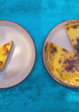 Una foto de Tarta de crema tostada