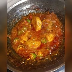 A picture of Dhaba style chicken Karahi.