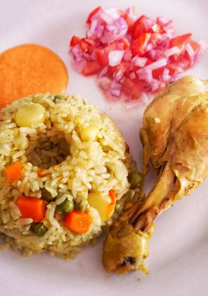 Una foto de Arroz con pollo🐥