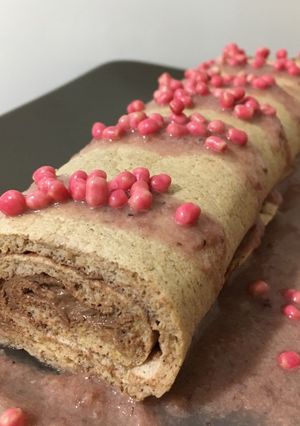 Una foto de Brazo de gitano fit sabor cookies and chocolate