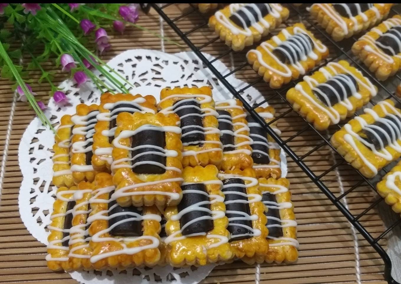 Cookies keju coklat stick