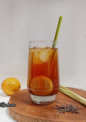 Foto resep Es Teh Sereh Lemon