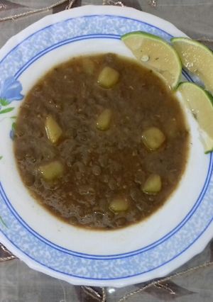 عکسی از دستور عدسی با عصاره مرغ
