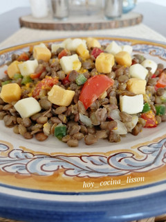 Una foto de Ensalada de lentejas