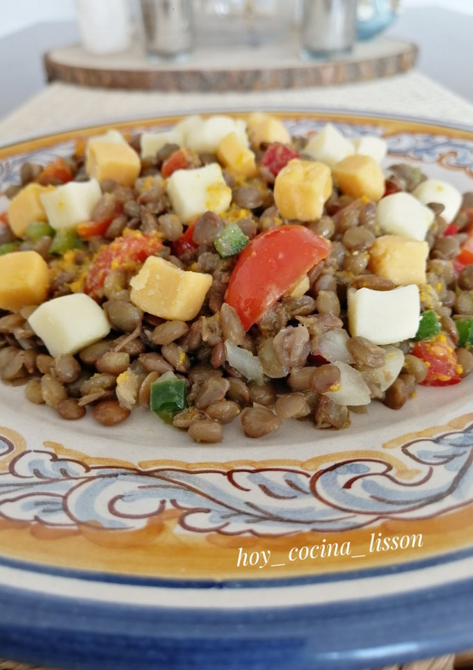 Una foto de Ensalada de lentejas