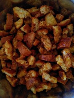 Una foto de "Chips" de pan duro en Airfryer