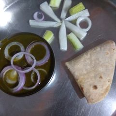 A picture of Palak kale chane ki sabji.