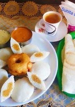 A picture of #Breakfast.....South Indian Breakfast platter.