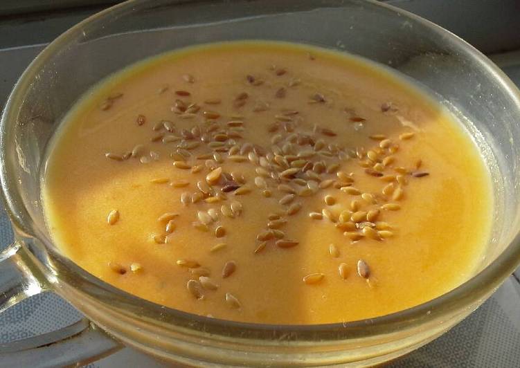 Sopa fría de calabaza y pera