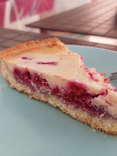 Una foto de Kuchen sureño de frambuesa