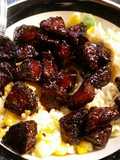 Sweet & spicey rice bowl for 2