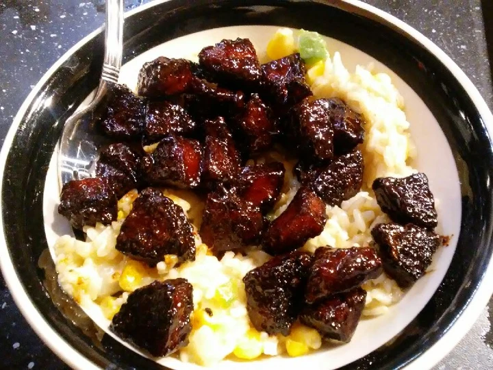 Easy Way Make Sweet & spicey rice bowl for 2 the  Makes Drooling Makes you drool