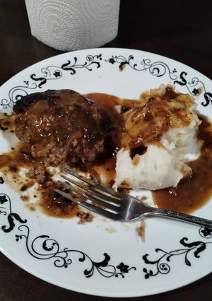 A picture of Salisbury Steak GF.