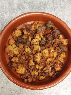 Una foto de Coliflor con sobrasada
