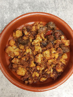 Una foto de Coliflor con sobrasada