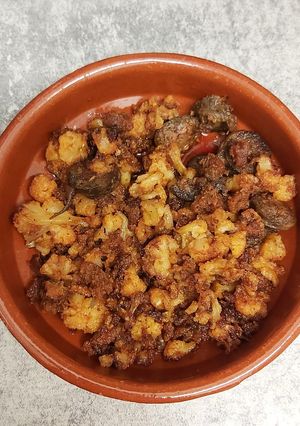 Una foto de Coliflor con sobrasada
