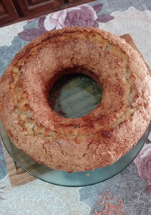Una foto de Budín de manzana