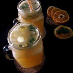 A picture of Orange mojito mocktail.
