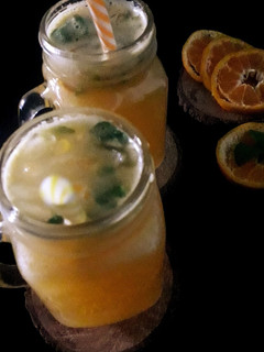 A picture of Orange mojito mocktail.