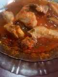 Pork Ribs in Red Sauce with Purslane