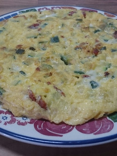 Una foto de Pastel de calabacín con queso