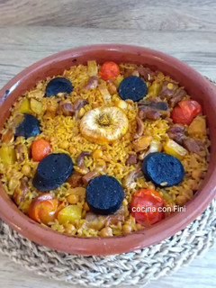 Una foto de Arroz al horno con falda de cordero