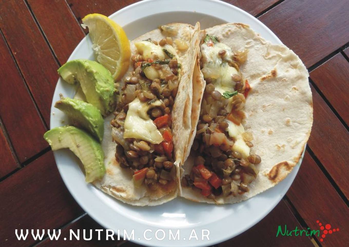 Tacos Vegetarianos con Lentejas y Queso