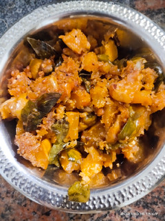 இனிப்பு பூசணி பொரியல். 👌👌👌(arasanikai poriyal recipe in tamil) செய்முறை முக்கிய புகைப்படம்