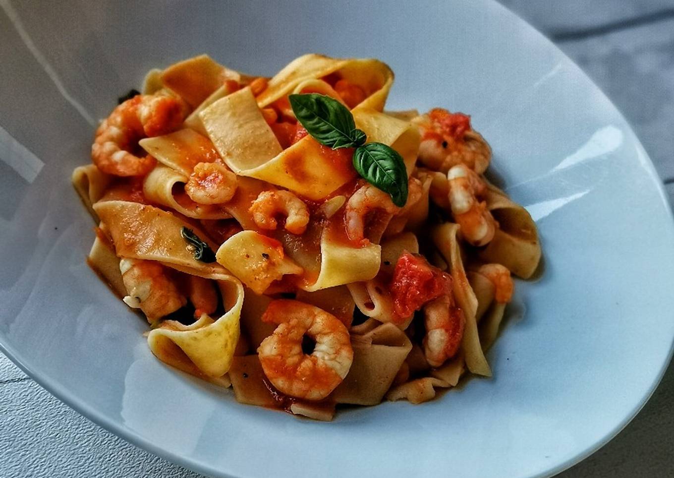 Spicy Shrimp Linguini