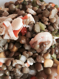 Una foto de Ensalada de lentejas