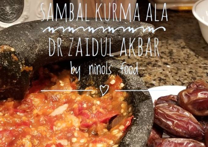 Sambal Kurma ala dr Zaidul Akbar