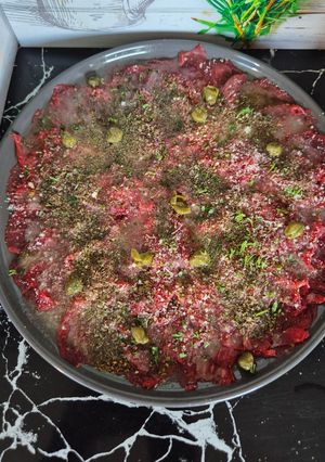 Une photo de Carpaccio de boeuf maison