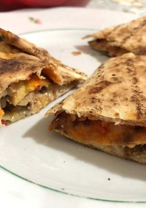 O poză a rețetei Buritto cu sfeclă roșie.