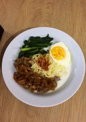 Foto resep Ramen kuah susu