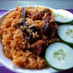 A picture of Dried fish jollof rice.