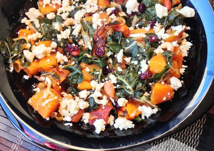 Easy Way to Prepare Perfect Kale &amp; Butternut Squash