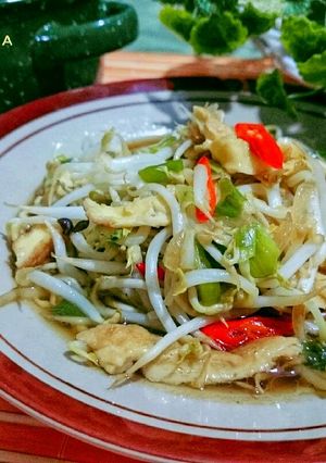 Foto resep Cah Toge Telur Dadar
