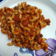 A picture of Chorizo Goulash, American Style.