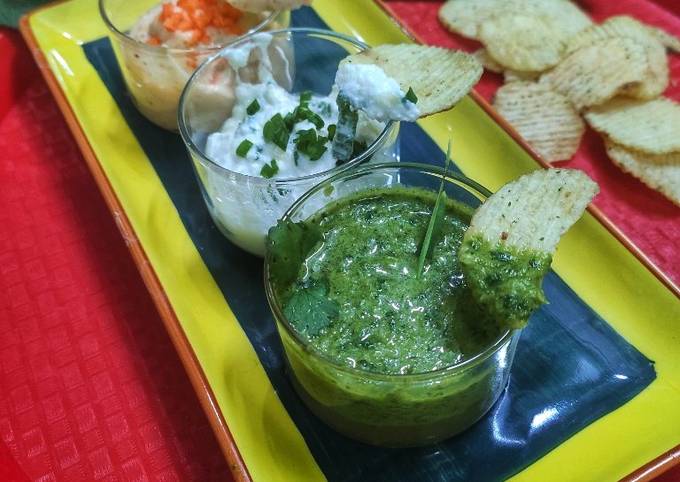 How to Prepare Gordon Ramsay Curd onion dip,mayonnaise garlic dip and garlic leaf vinegar dip