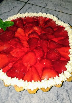 Una foto de Tarta de frutillas